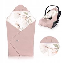 Otulacz do fotelika wózka kocyk do nosidła bawełna lionelo travel swaddle