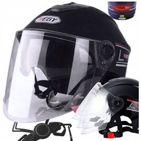 Otwarty Kask Motocyklowy Na Skuter Motor Blenda Odblask + System Regulacji Inna marka