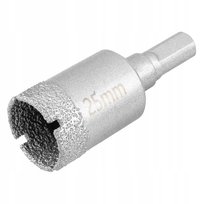 Otwornica diamentowa koronka 25 mm do gresu ceramiki szkła GRAPHITE 56T733
