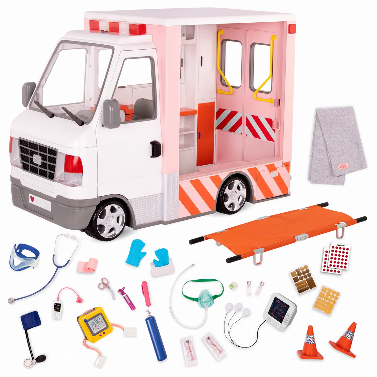 Zdjęcia - Wszystko dla lalek B Toys Our Generation Karetka Pogotowia Z Akcesoriami Medycznymi – Rescue Ambulan 