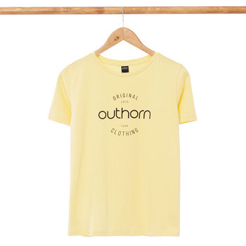 Outhorn, Koszulka damska, jasny żółty HOL21 TSD606A 73S, rozmiar S - Outhorn