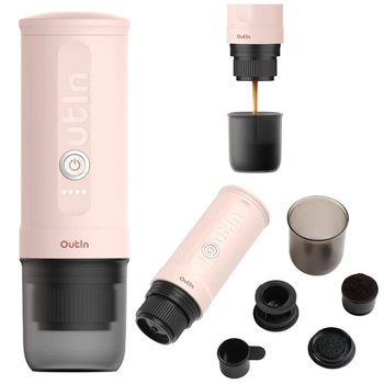 OUTIN Nano Przenośny ekspres do kawy 7500mAh Różowy - Inny producent