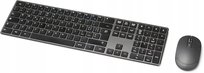 Outlet klawiatura bezprzewodowa QWERTY hiszpańska z myszą USB 2.4 GHz slim Amazon
