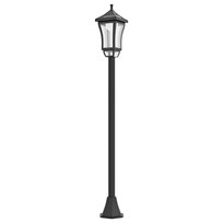 Outsunny Solarna Latarnia Ogrodowa 127 cm, Lampa Ogrodowa z Zimnobiałym LED Outsunny