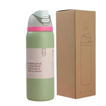 Owala FreeSip izolowana butelka na wodę ze stali nierdzewnej z kubkiem termicznym ze słomką, 33 uncje - Other