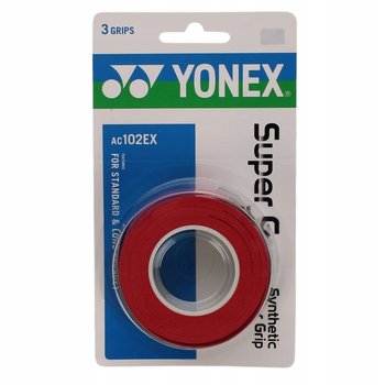 Owijka wierzchnia tenisowa Yonex Super Grap 3P czerwona - Yonex