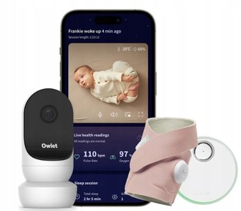 Owlet Dream Sock Cam 2 Bundle pulsoksymetr kamera na żywo nasycenia tlenem - Owlet