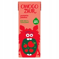 Owocozaur Sok 100 % tłoczony polskie jabłko 200 ml Inna marka