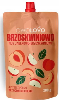 Owolovo, mus jabłkowo-brzoskwiniowy w tubce, 200g - Owolovo