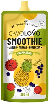 OWOLOVO Smoothie Tropikalnie Jabłko-Ananas-Porzeczka 250 ml | Owocowy - Owolovo