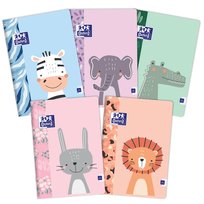Oxford Kids Zeszyt A5 16 Kartek Kratka 90 g Zwierzątka Soft Touch Oxford