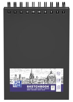 Oxford, Szkicownik Oxford Sketchbook na spirali A5, Czarny - Oxford