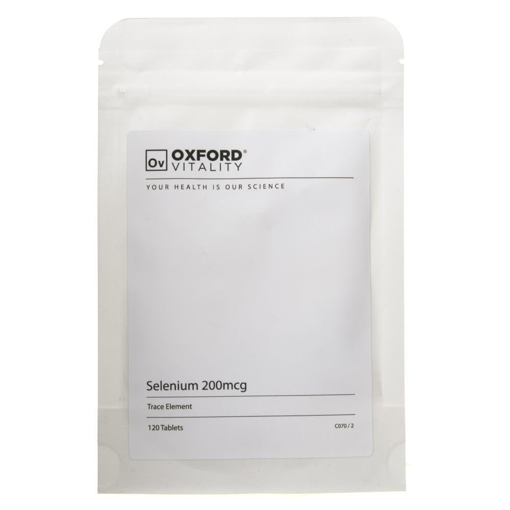 Oxford Vitality, Selen 200 mcg, 120 tabletek Sklep