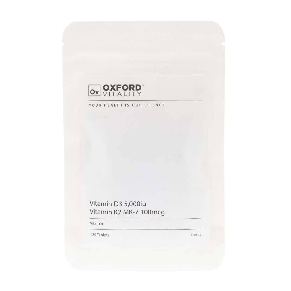 Oxford Vitality, Witamina D3 + Witamina K2 MK7, 120 tabletek Sklep