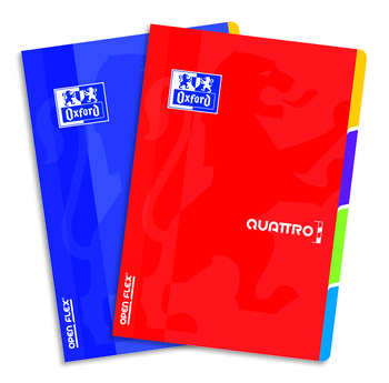 Oxford, Zeszyt w kratkę, A4, OpenFlex Quattro, mix kolorów - Oxford