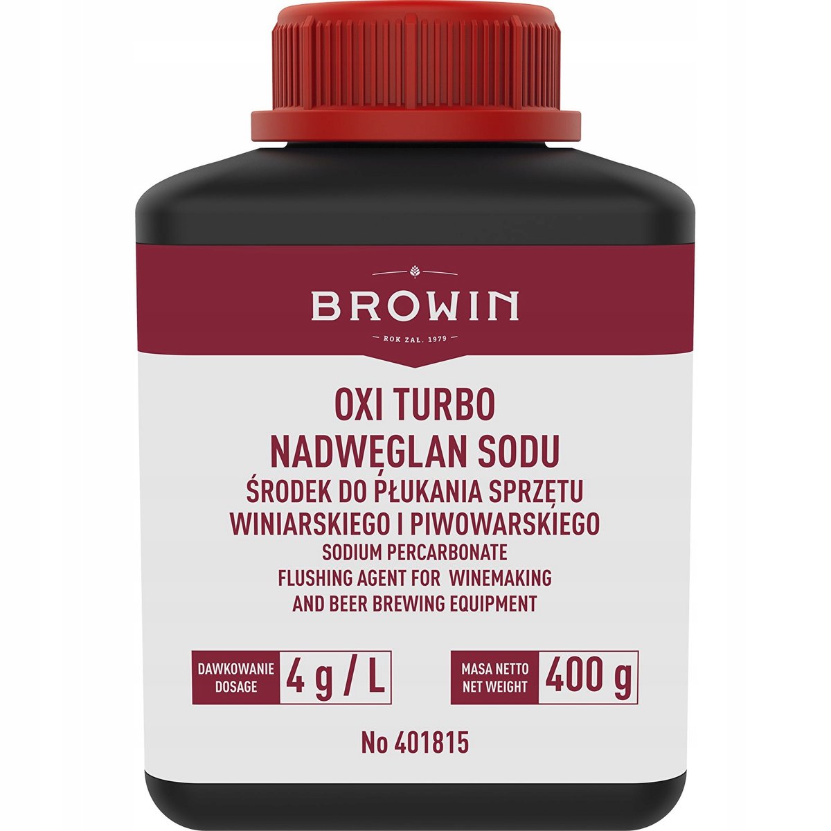 OXI TURBO 400g BROWIN nadwęglan sodu 401815 - Browin | Sklep EMPIK.COM