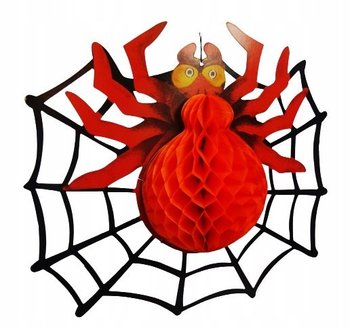 Ozdoba wisząca halloween pająk 3d girlanda duża - Brexitaw