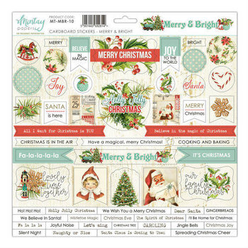 Ozdobne naklejki, Merry&Bright, 30,5x30,5 cm - Mintay Papers