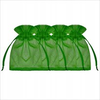 Ozdobne opakowanie na drobny prezent woreczek szyfonowy torebka organza