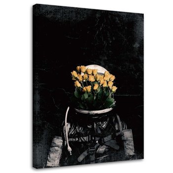 Ozdobny deco panel FEEBY, Abstrakcyjny portret astronauty, 40x60 cm - Feeby
