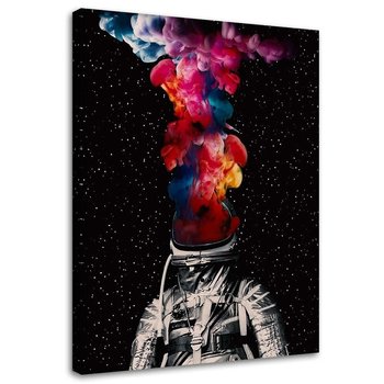 Ozdobny deco panel FEEBY, Astronauta i kolory, 50x70 cm - Feeby