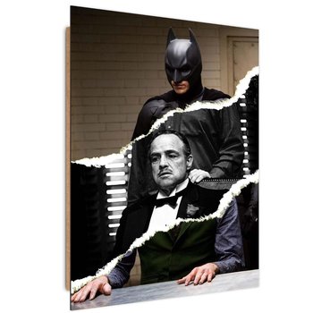 Ozdobny deco panel FEEBY, Batman i ojciec chrzestny, 40x60 cm - Feeby