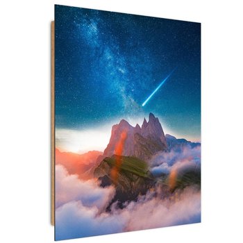 Ozdobny deco panel FEEBY, Kometa nad górami, 50x70 cm - Feeby