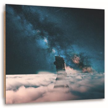 Ozdobny deco panel FEEBY, Noc w chmurach, 60x60 cm - Feeby