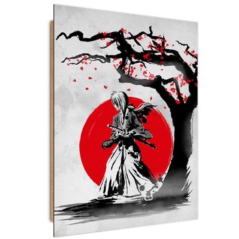 Ozdobny deco panel FEEBY, Portret samuraja, 40x60 cm - Feeby
