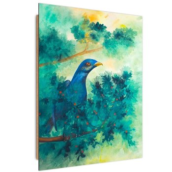 Ozdobny deco panel FEEBY, Ptak na gałęzi, 70x100 cm - Feeby