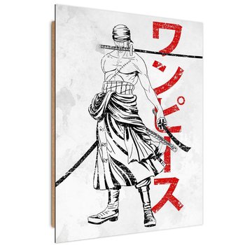 Ozdobny deco panel FEEBY, Samurai z trzema mieczami, 50x70 cm - Feeby
