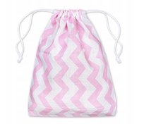 OZDOBNY WORECZEK BAWEŁNIANY 15x35 cm ZYG-ZAK BIAŁO RÓŻOWY 145g NA DROBIAZGI
