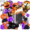 Ozdoby Na Halloween Zestaw Balony Girlanda Kurtyna 52 El. - Springos