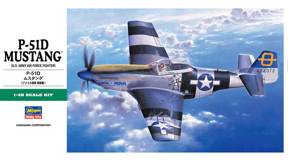 Фото - Збірна модель Hasegawa P-51D Mustang 1:48  JT30 