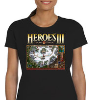 P038 Damska Koszulka Heroes Iii Of Might And Magic Gra Komputerowa M Czarna JHK