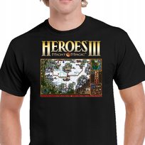 P038 Koszulka Heroes 3 Heroes Iii Of Might And Magic Gra Czarna M JHK