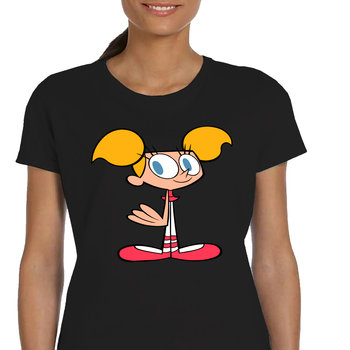 P114 Damska Koszulka Dee Dee Dexter Laboratory Cartoon Network S Czarna - JHK