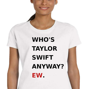 P172 Koszulka Damska Bawełna Who'S Taylor Swift Anywat Ew Prezent Xl - JHK