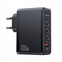 P4Y Ładowarka sieciowa 3XUSB-C+1XUSB US-CC163 100W czarna