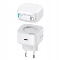 P4Y Ładowarka sieciowa US-CC209 USB-C Lighning 35W biała