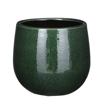 PABLO ceramiczna osłonka ⌀ 18 cm - zielona - Mica Decorations