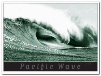 Pacific Wave plakat obraz 80x60cm - Wizard+Genius