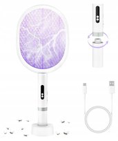 Packa elektryczna PALONE 4000V z pułapką UV i lampką nocną, USB-C, Podstawa