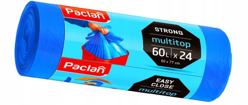 Paclan Paclan Worki Na Śmieci Multitop 60L 24 sztuki - Paclan | Sklep EMPIK.COM