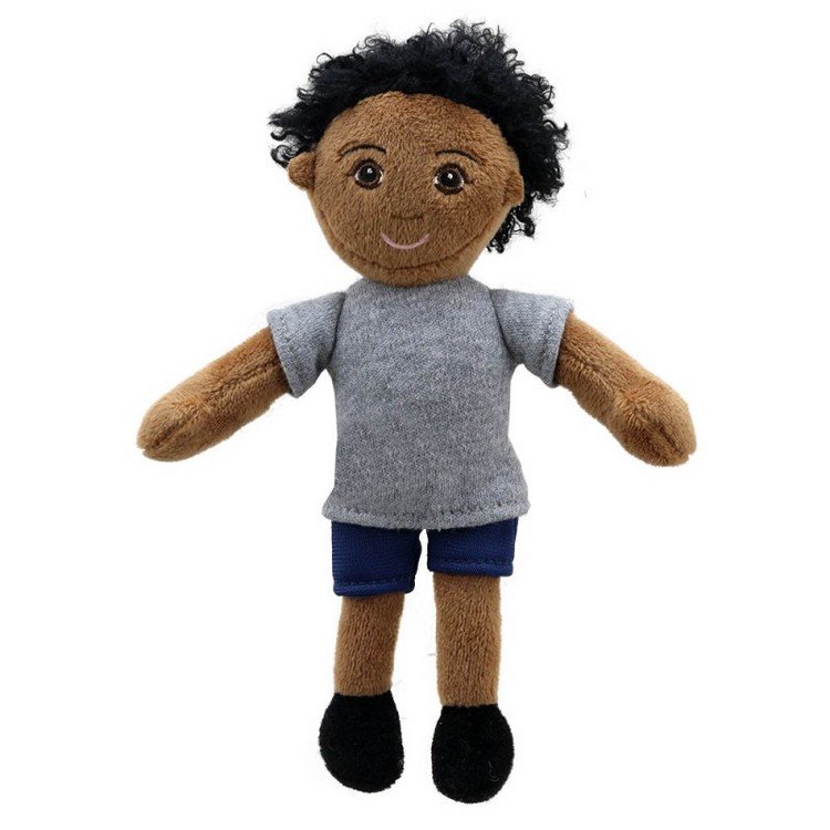 Фото - М'яка іграшка The Puppet Company Pacynka na rękę dla dzieci do zabawy ciemnoskóry chłopiec 