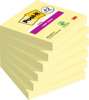 Paczka Karteczki Samoprzylepne Żółte 76X76Mm 6 Szt. - Post-it