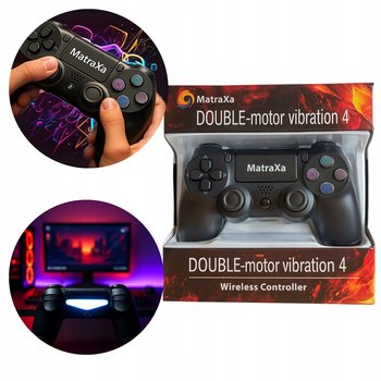 PAD BEZPRZEWODOWY KONTROLER GAMEPAD BLUETOOTH PS4 ZAMIENNIK DOUBLE-MOTOR - Inny producent