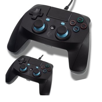 Pad przewodowy PS4 /PS4 SLIM/ PS4 PRO TOUCHPAD GAMEPAD wibracje czarny - Inny producent