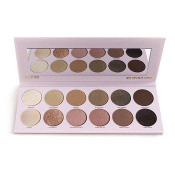 Paese, All About You Eyeshadow Palette, Paleta cieni do powiek, brązowa, 18 g - Paese