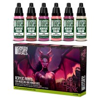 Paint Set Evil Pink 6x17ml - Zestaw Farb Akrylowych